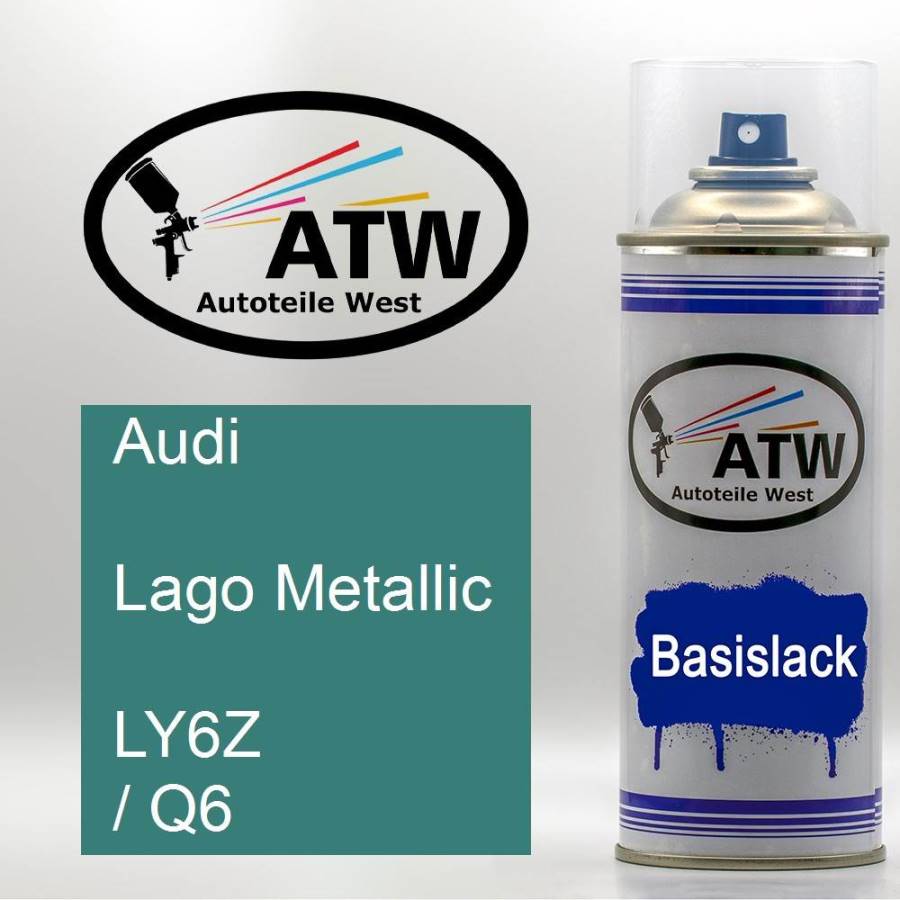 Audi, Lago Metallic, LY6Z / Q6: 400ml Sprühdose, von ATW Autoteile West.